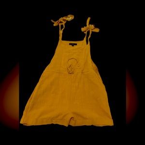 Lulus Yellow Overall Romper